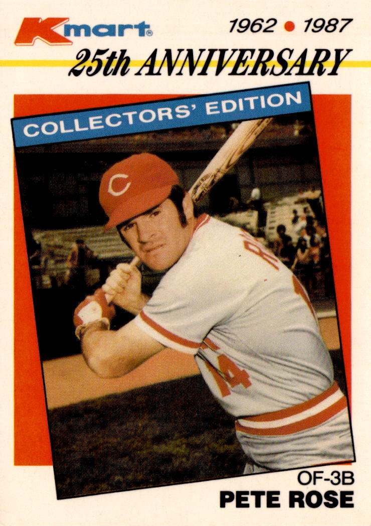 1987 Topps Kmart 25th Anniversary Baseball's Stars of the Decades #19 Pete Rose