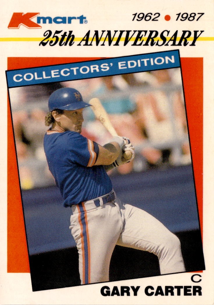 1987 Topps Kmart 25th Anniversary Stars of the Decades #25 Gary Carter