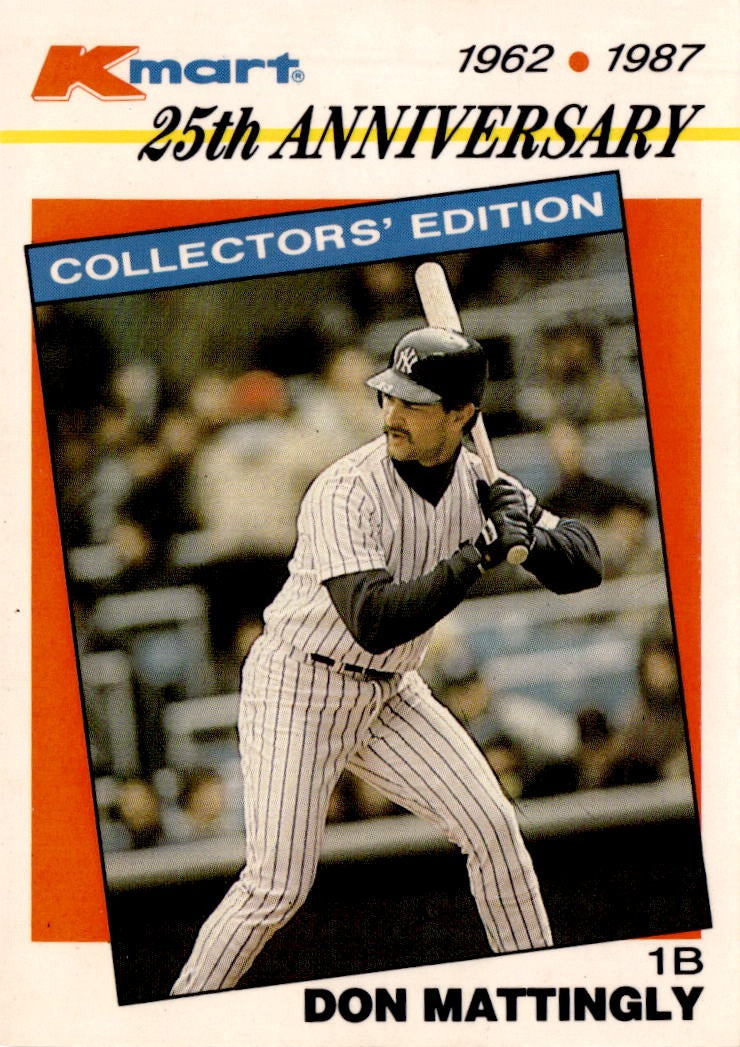 1987 Topps Kmart 25th Anniversary Stars of the Decades #28 Don Mattingly
