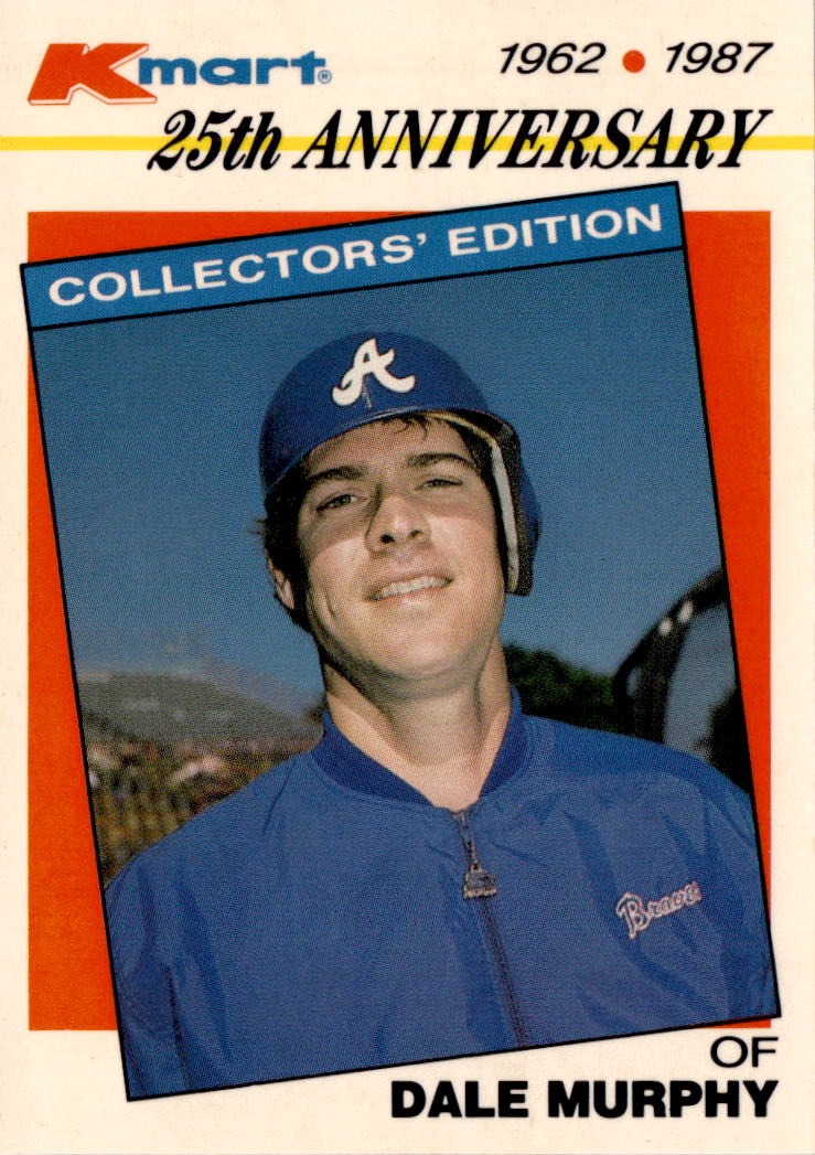 1987 Topps Kmart 25th Anniversary Stars of the Decades #29 Dale Murphy
