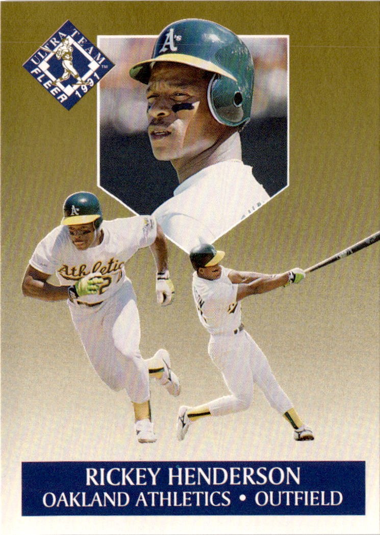 1991 Ultra #5 Rickey Henderson Ultra Team (Ultra Gold)