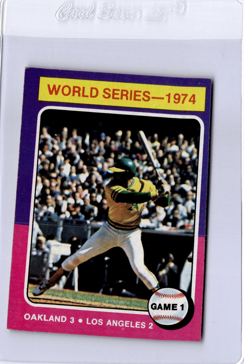 1975 Topps #461 1974 World Series Game 1