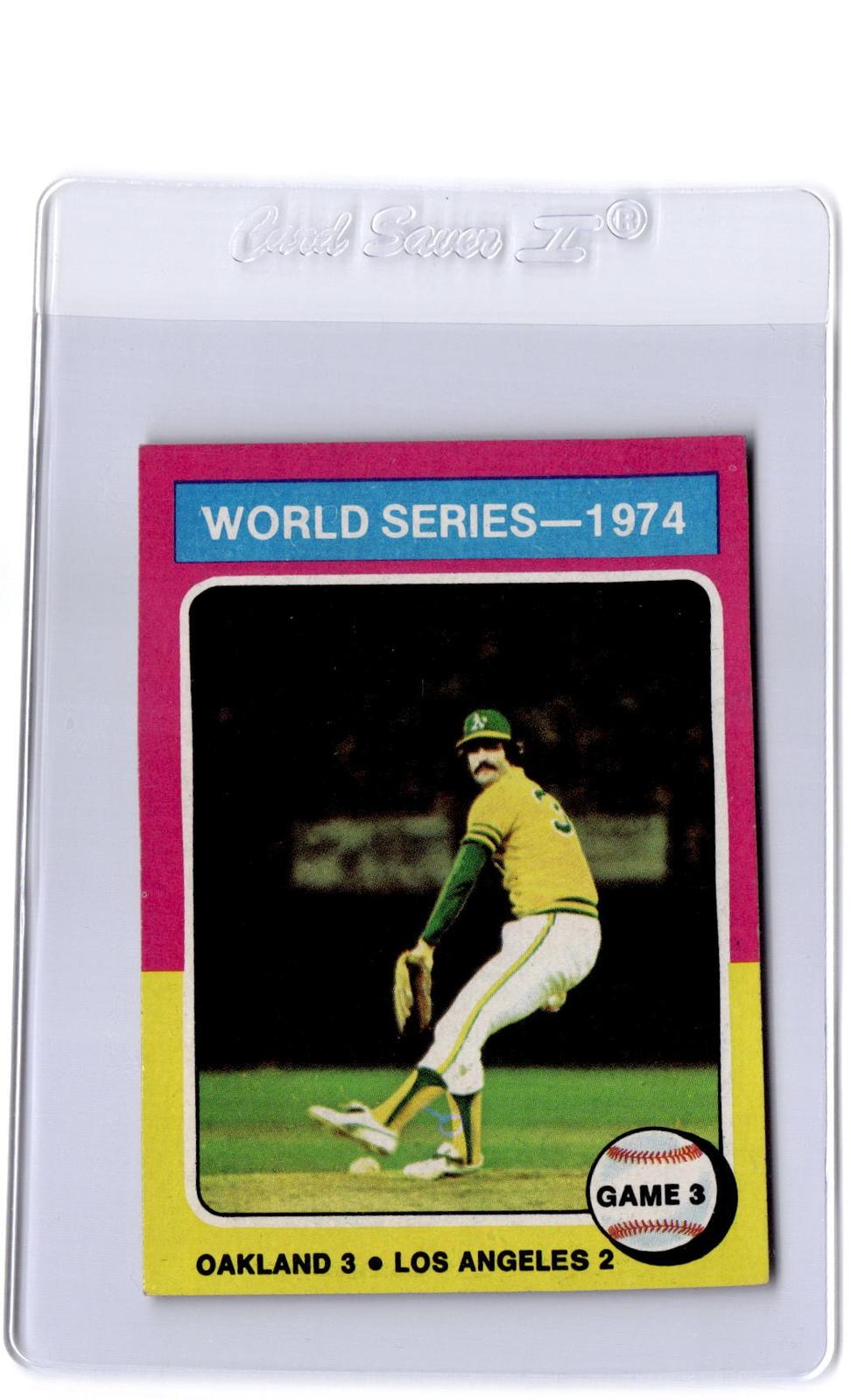1975 Topps #463 1974 World Series Game 3