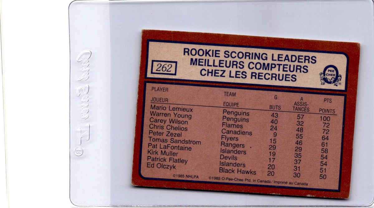 1985-86 O-Pee-Chee #262 Mario Lemieux