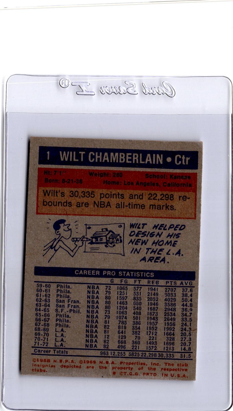 1972-73 Topps #1 Wilt Chamberlain