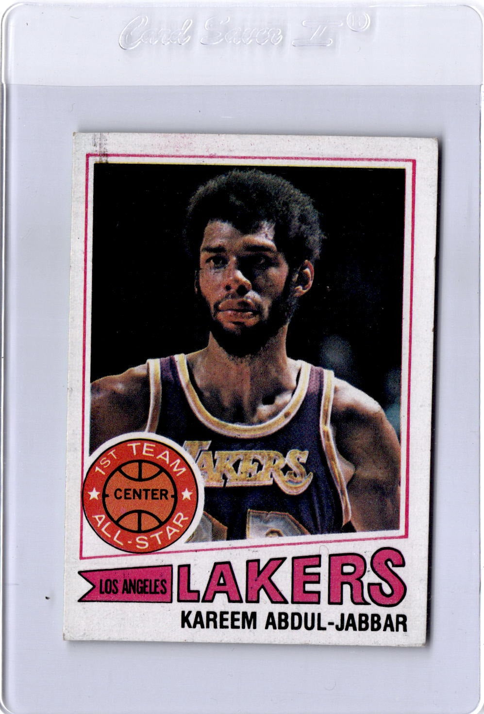 1977-78 Topps #1 Kareem Abdul-Jabbar White Backs