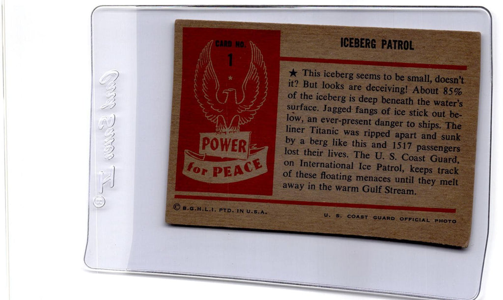 1954 Bowman Power for Peace (R701-10) #1 ICEBERG