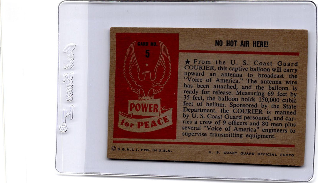 1954 Bowman Power for Peace (R701-10) #5 NO HOT AIR HERE!