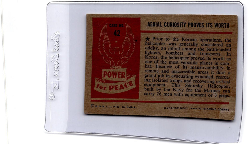 1954 Bowman Power for Peace (R701-10) #42 AERIAL