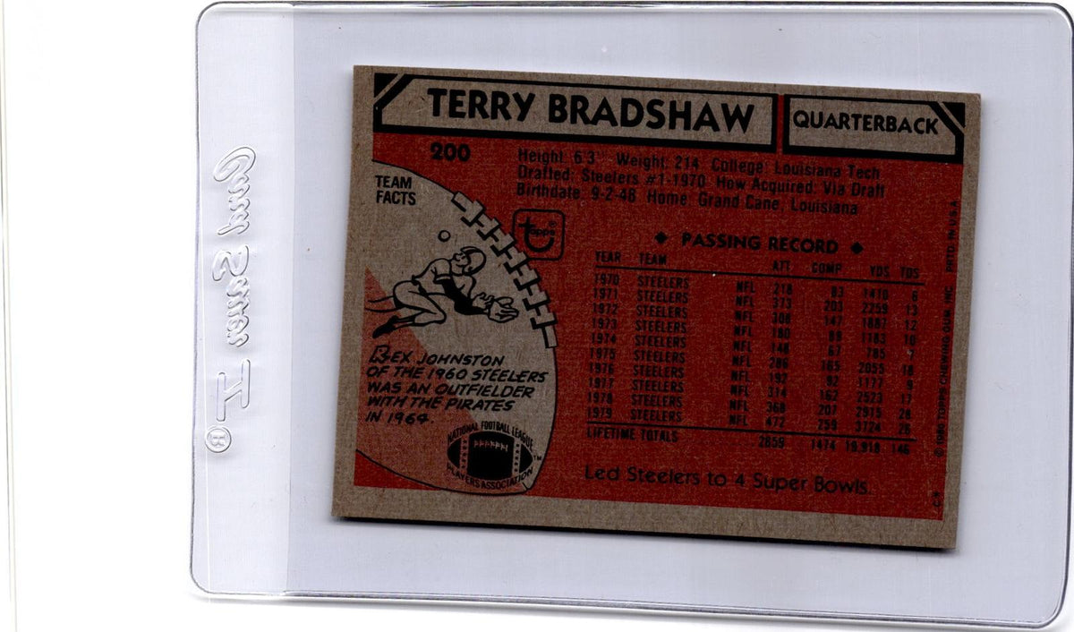 1980 Topps #200 Terry Bradshaw