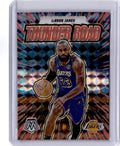 2024-25 Panini Mosaic #3 LeBron James Thunder Road Mosaic Red Fluorescent #/75