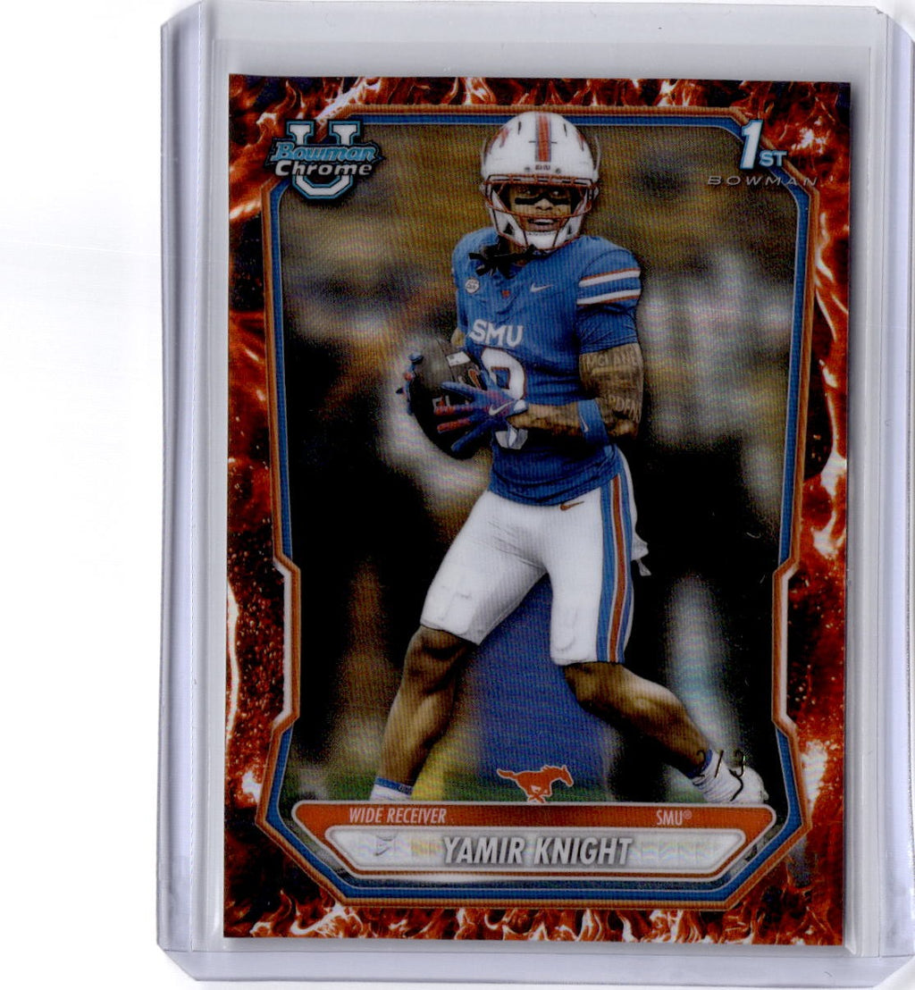 2026 Bowman #BCP-140 Yamir Knight Chrome Prospects FireFractor #/3