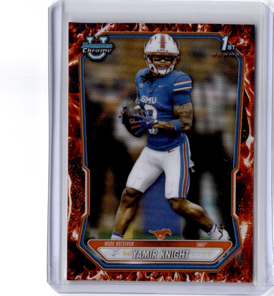 2026 Bowman #BCP-140 Yamir Knight Chrome Prospects FireFractor #/3