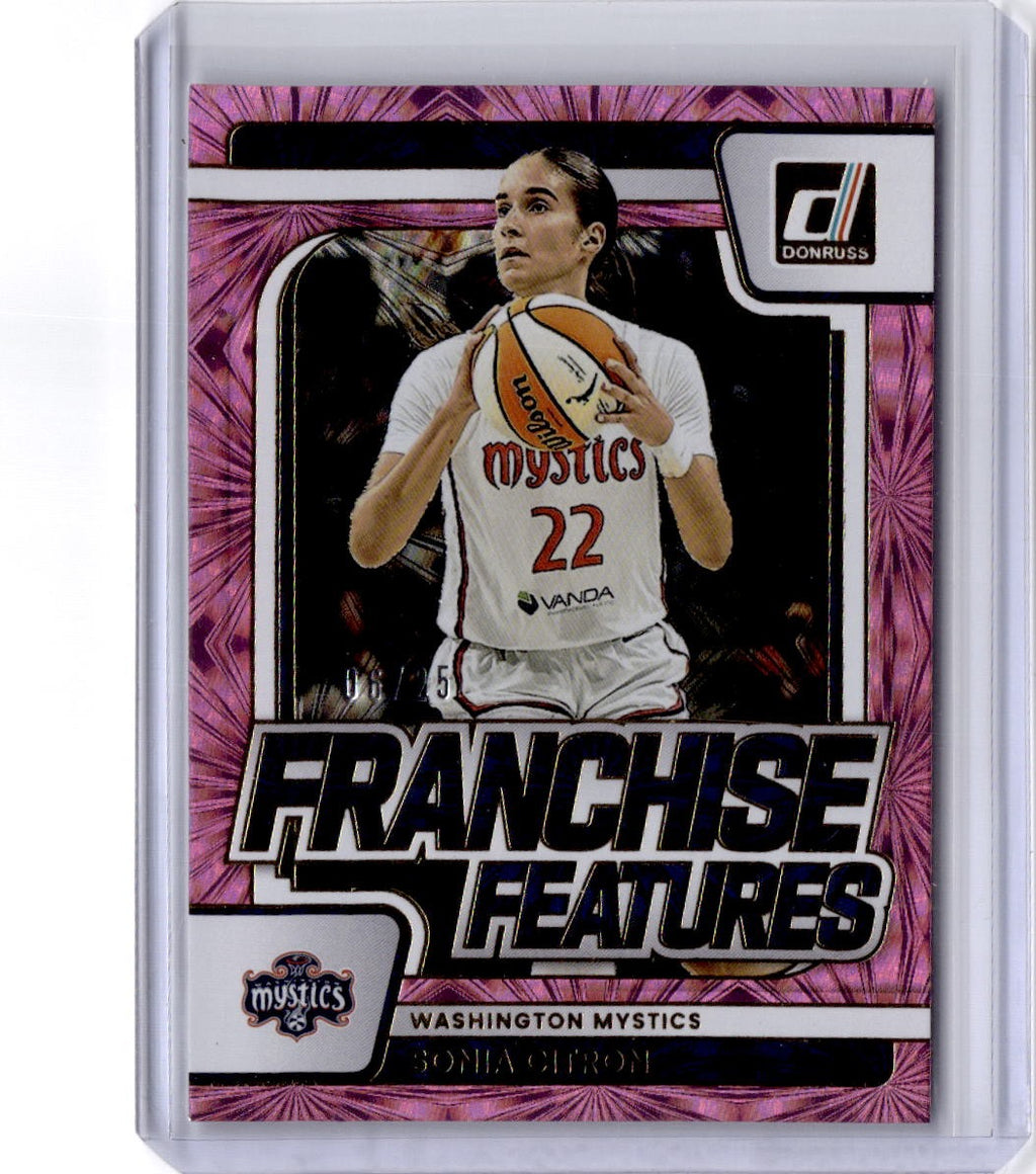 2026 Donruss WNBA #16 Sonia Citron Franchise Features Pink Fireworks #/25