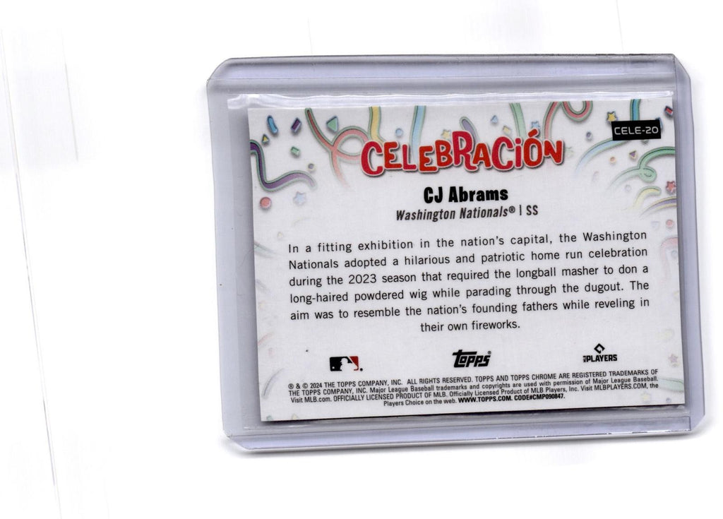 2024 Topps Chrome Update #CELE-20 CJ Abrams Celebración #/99