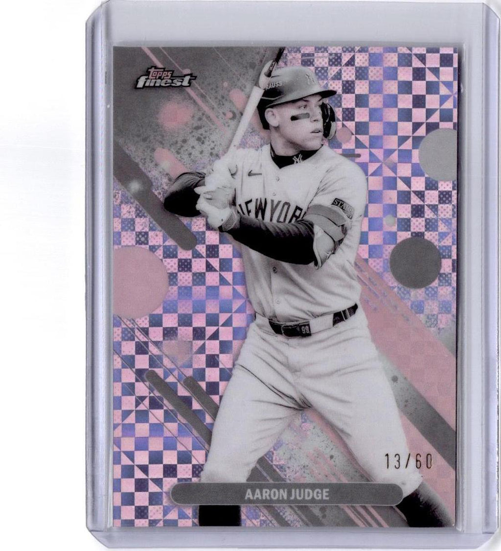 2025 Finest #51 Aaron Judge Pearl Checkerboard Refractor #/60