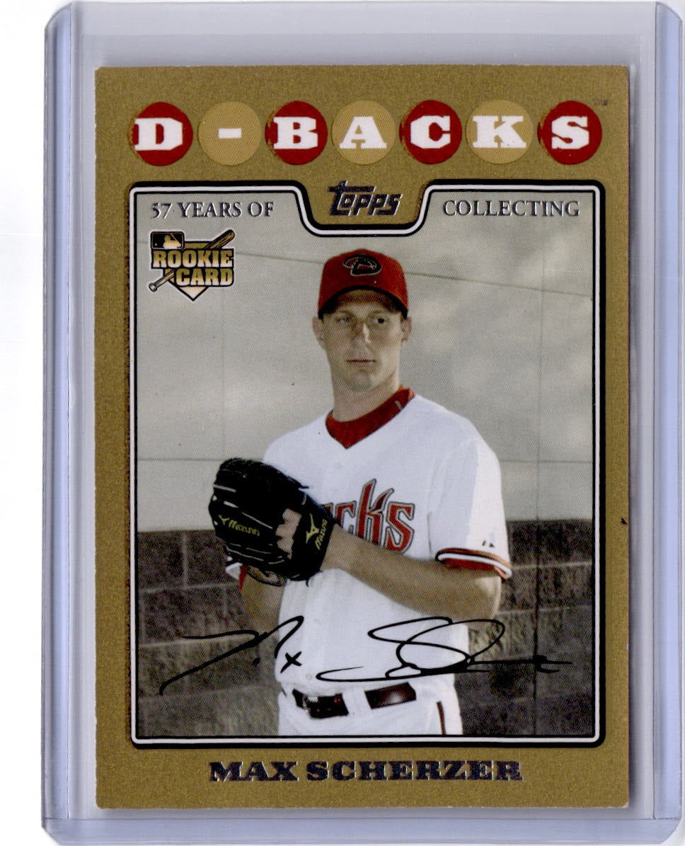 2008 Topps Updates & Highlights #UH280 Max Scherzer Gold #/2008
