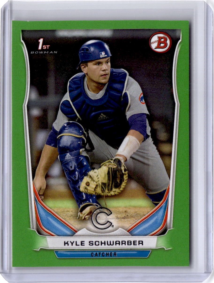 2014 Bowman Draft #DP2 Kyle Schwarber Green #/75