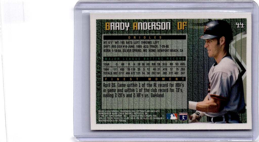 1995 Finest #44 Brady Anderson Refractor