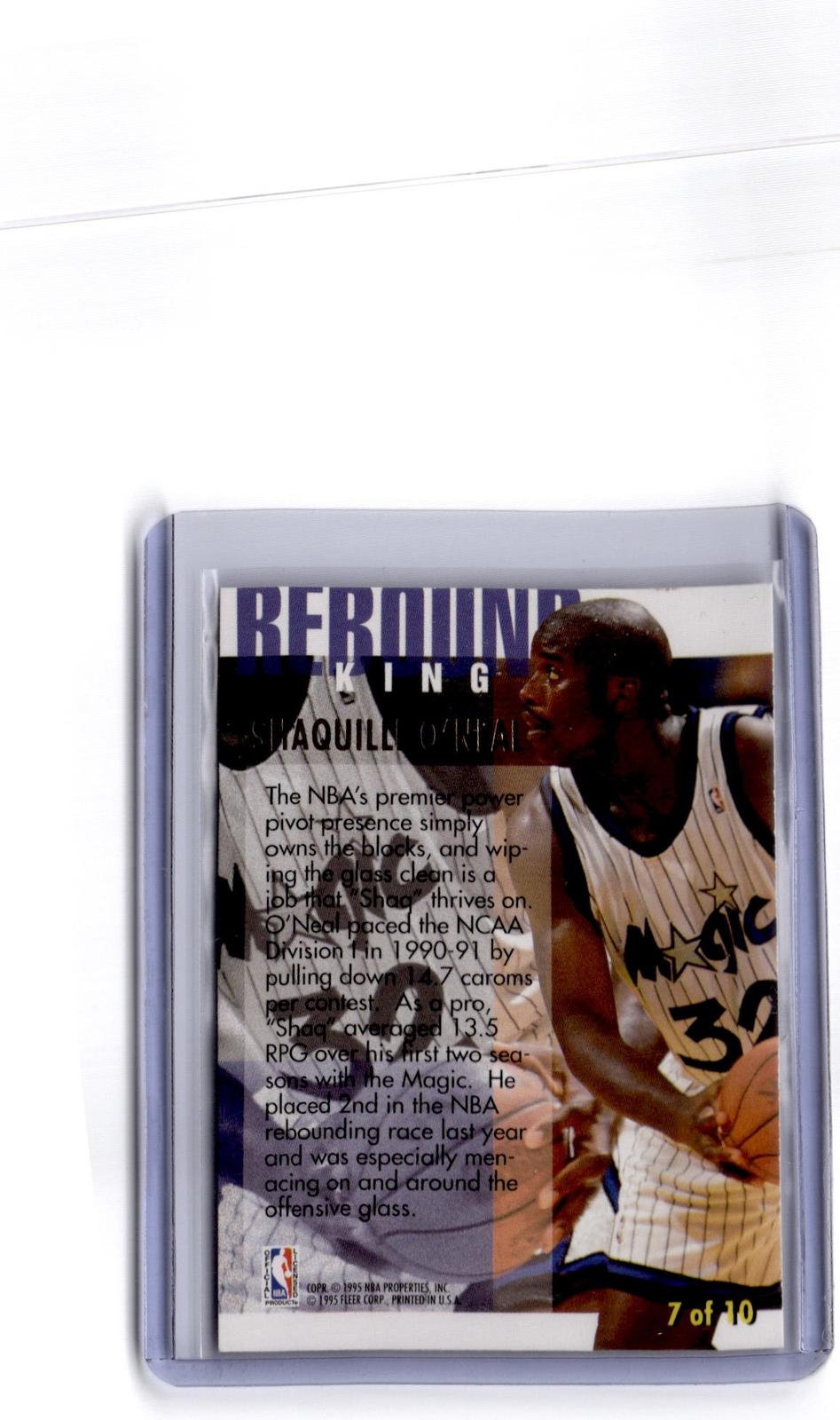 1994-95 Ultra #7 Shaquille O'Neal Rebound Kings