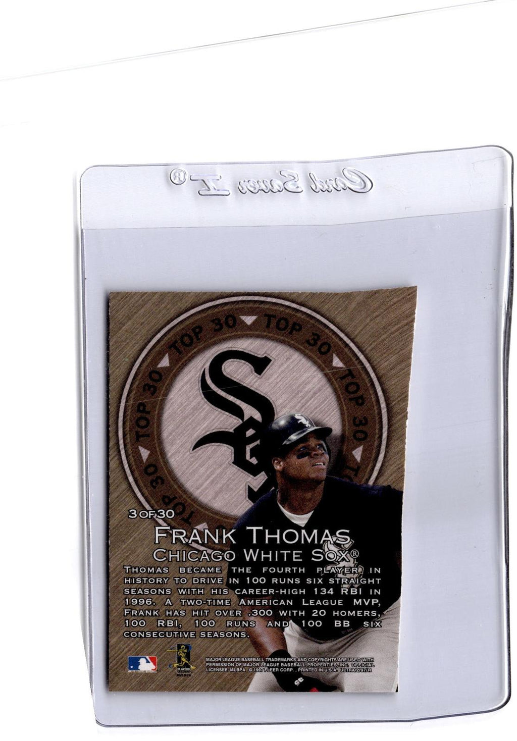 1997 Ultra #3 Frank Thomas Top 30