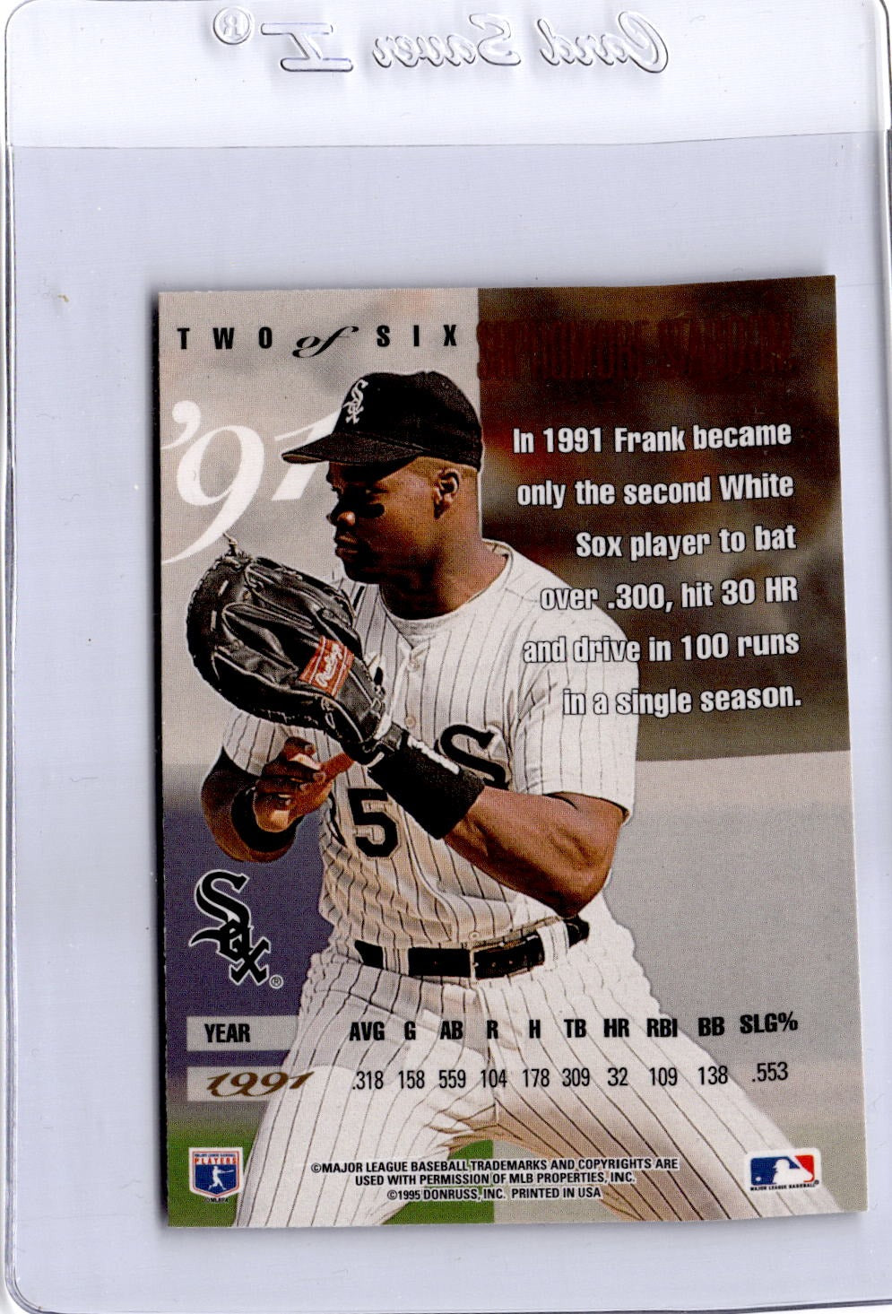1995 Leaf #2 Frank Thomas Frank Thomas