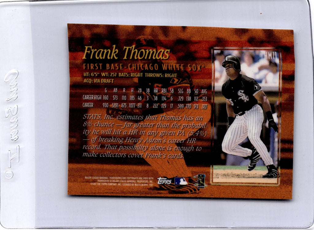 1997 Topps #HM11 Frank Thomas Hobby Masters