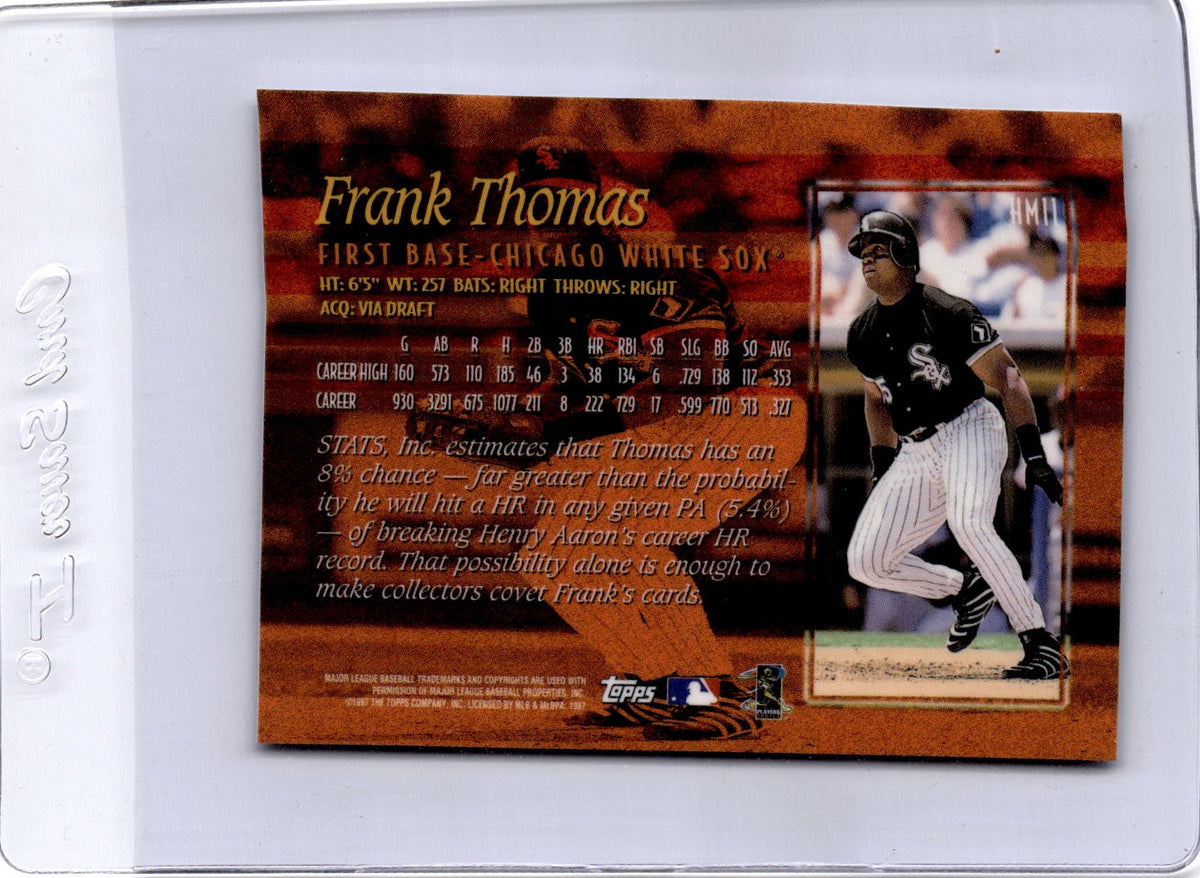 1997 Topps #HM11 Frank Thomas Hobby Masters
