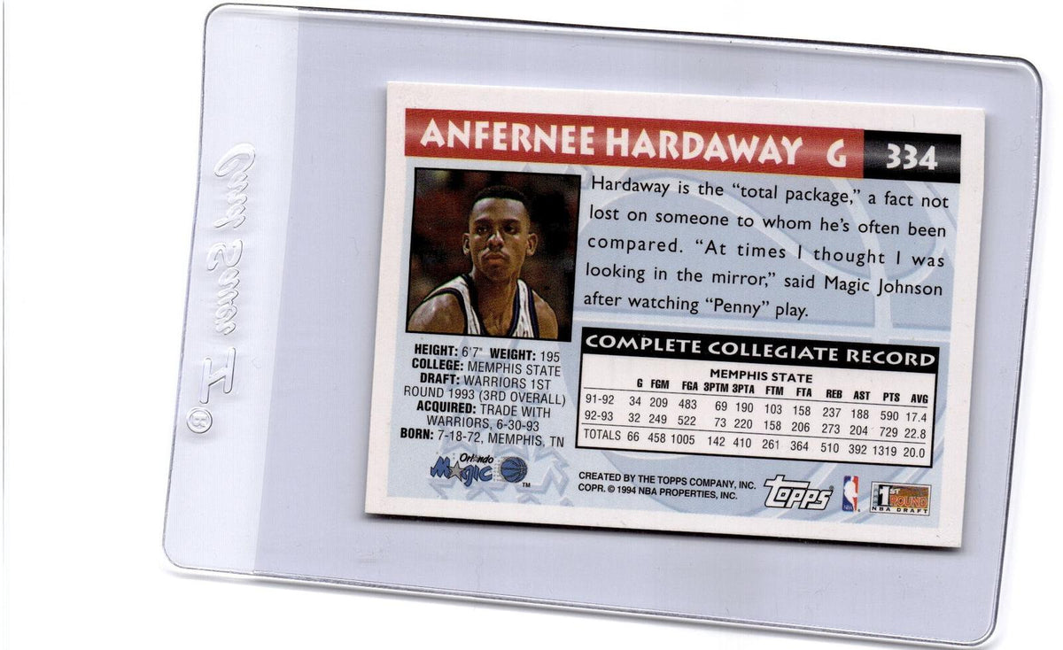 1993-94 Topps #334 Anfernee Hardaway
