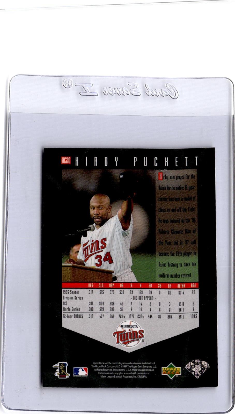 1997 Upper Deck #HC20 Kirby Puckett Hot Commodities