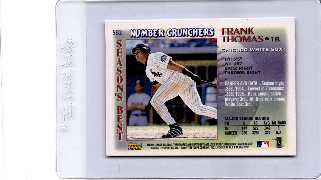 1997 Topps #SB2 Frank Thomas Season's Best
