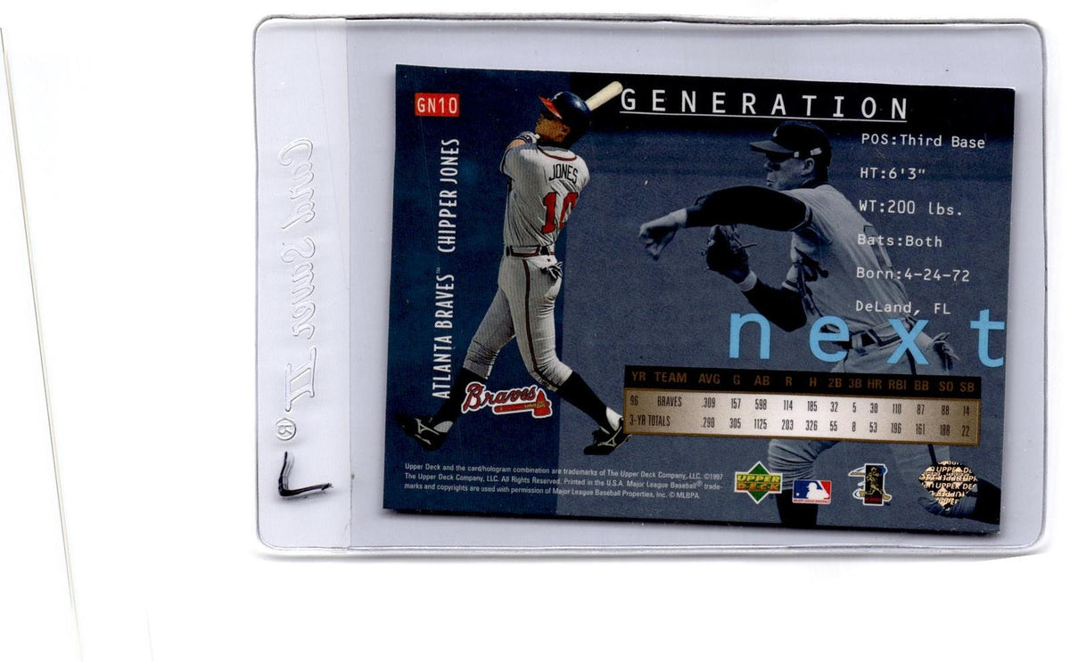 1997 Upper Deck UD3 #GN10 Chipper Jones Generation Next