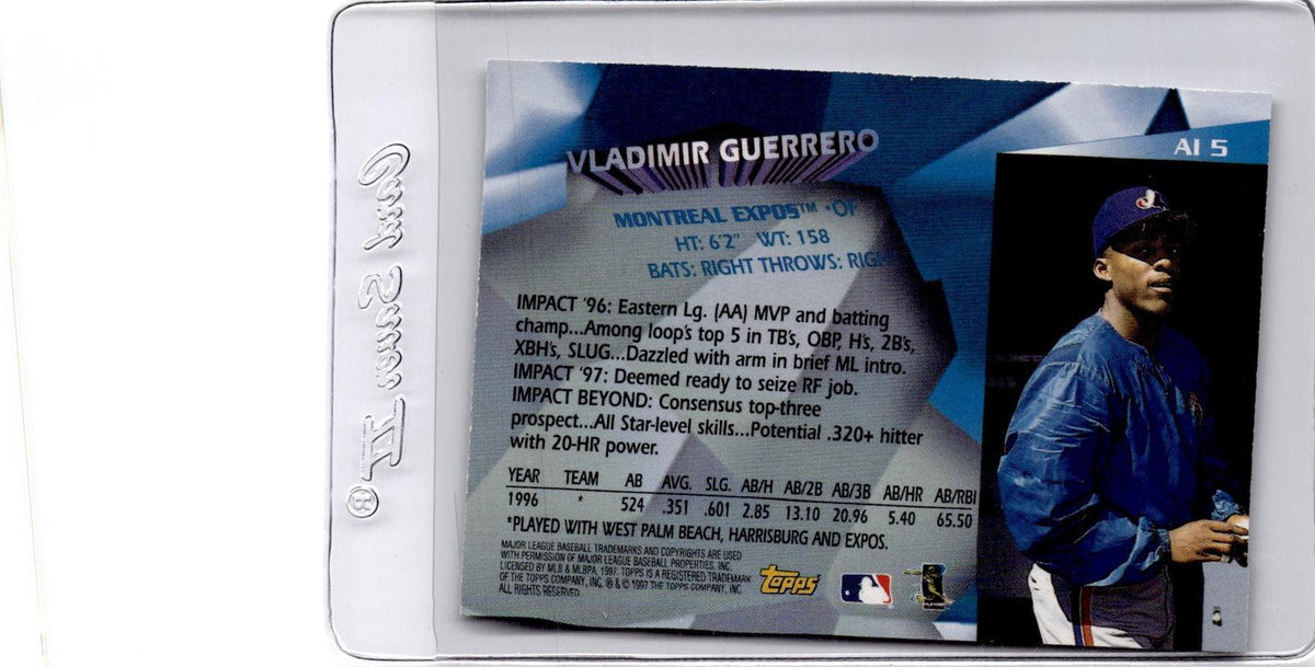 1997 Topps #AI5 Vladimir Guerrero Awesome Impact