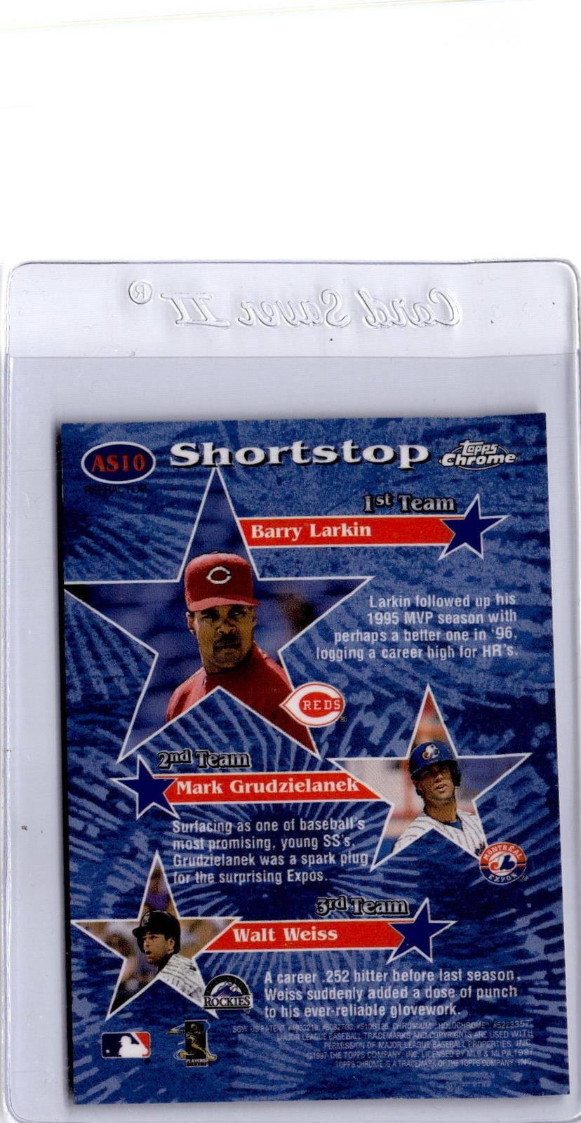 1997 Topps Chrome #AS10 Barry Larkin All-Stars Refractor