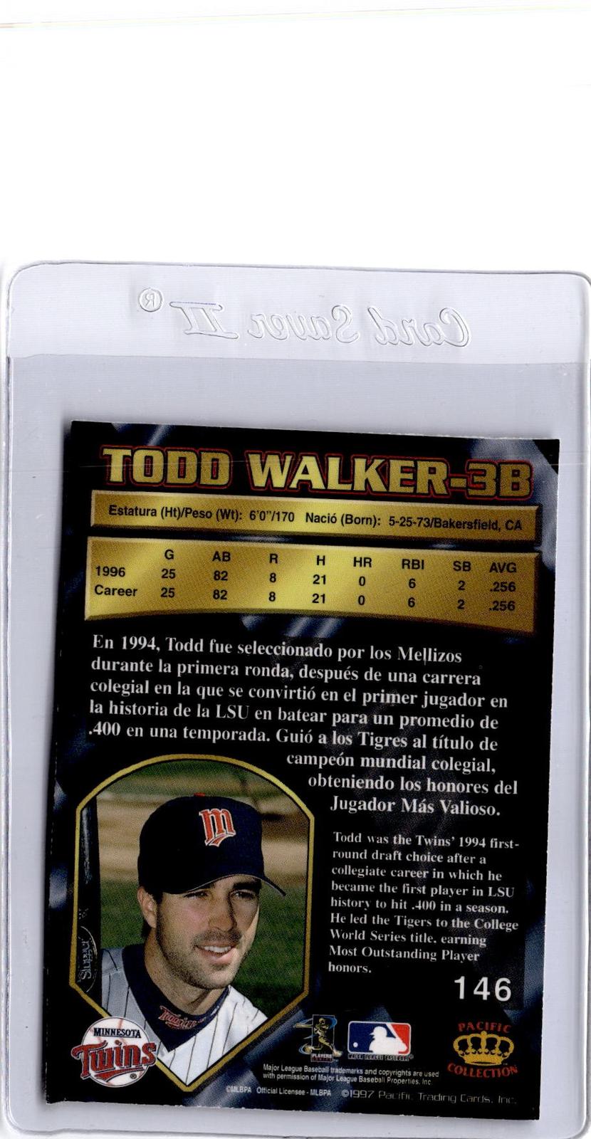 1997 Pacific Crown Collection #146 Todd Walker