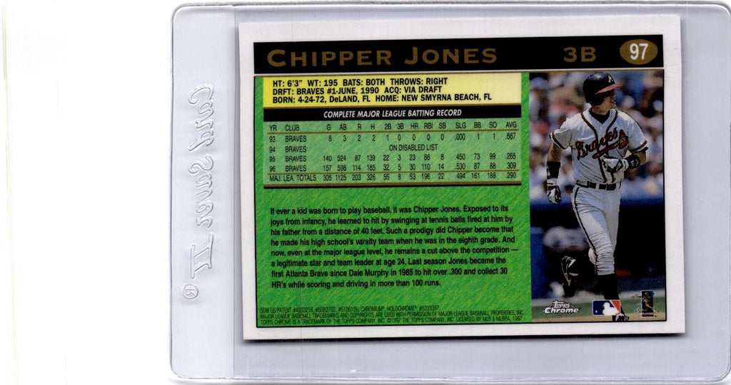 1997 Topps Chrome #97 Chipper Jones