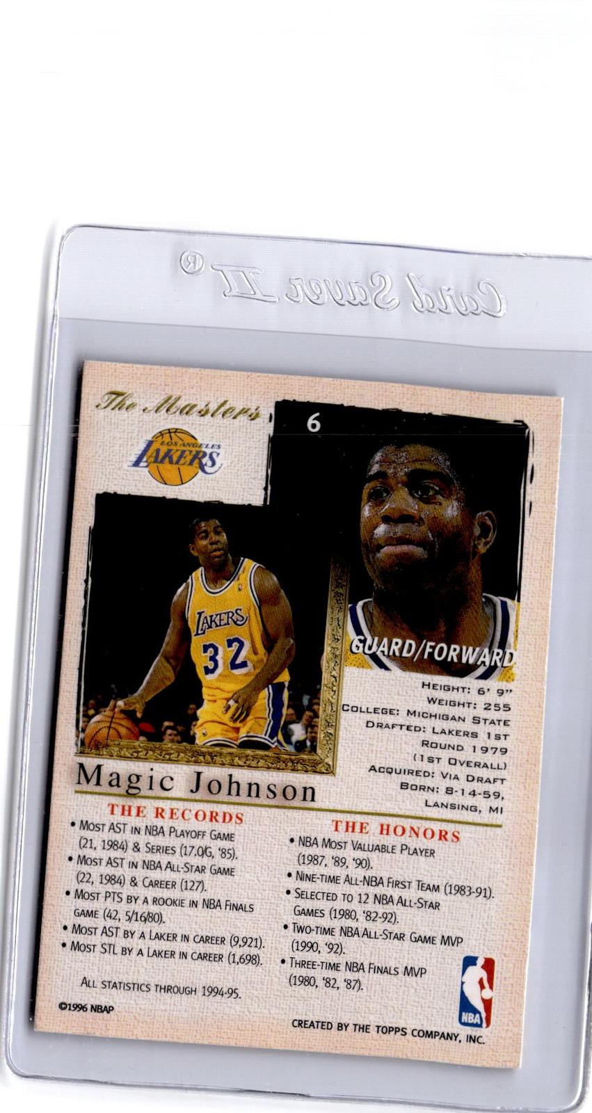 1995-96 Topps Gallery #6 Magic Johnson