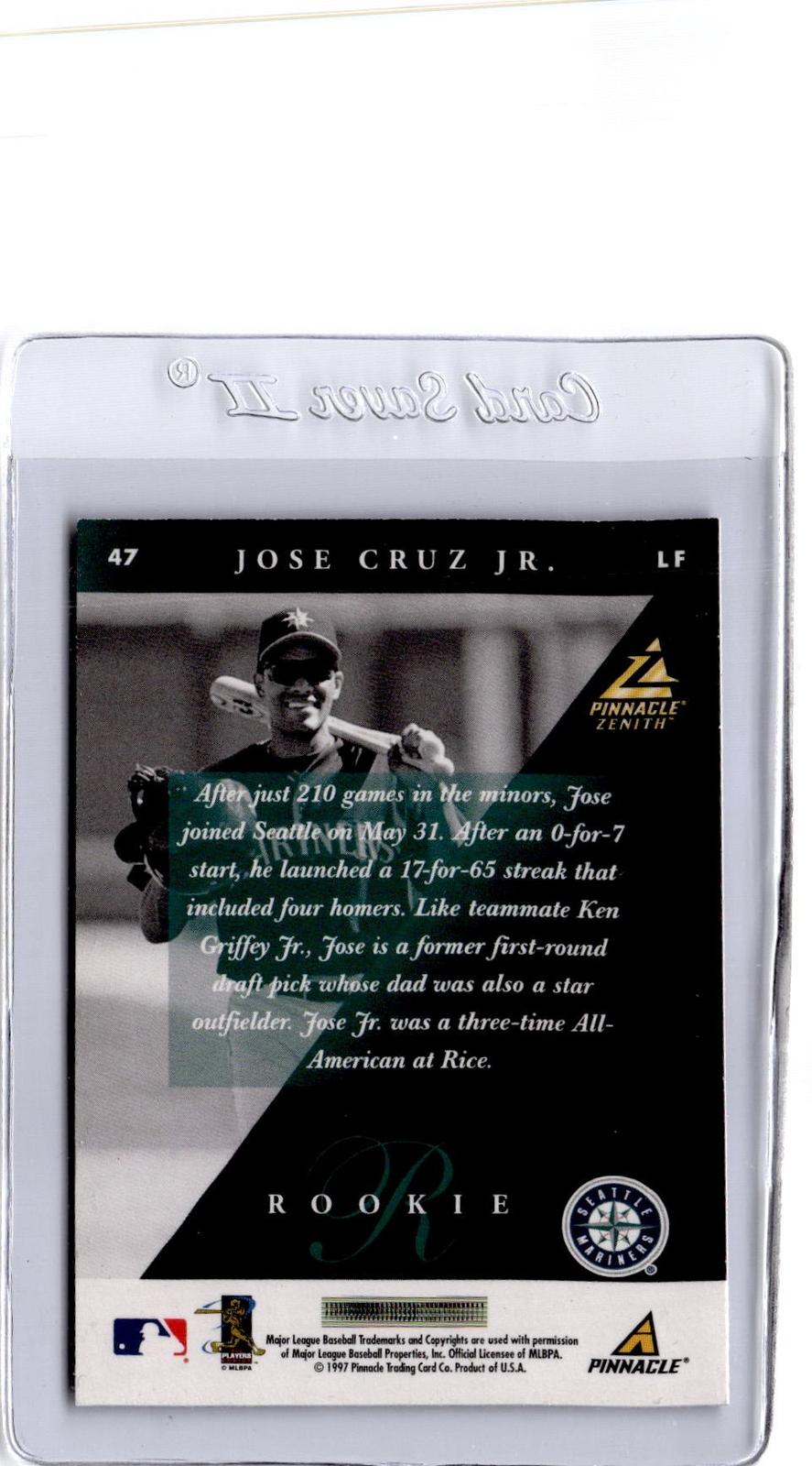 1997 Zenith #47 Jose Cruz Jr.
