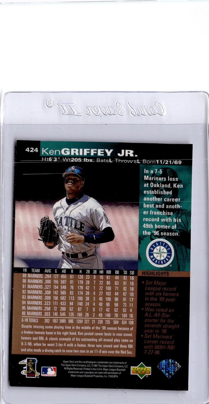 1997 Upper Deck #424 Ken Griffey Jr.