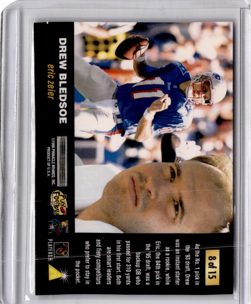 1996 Score #8 Eric Zeier / Drew Bledsoe Footsteps