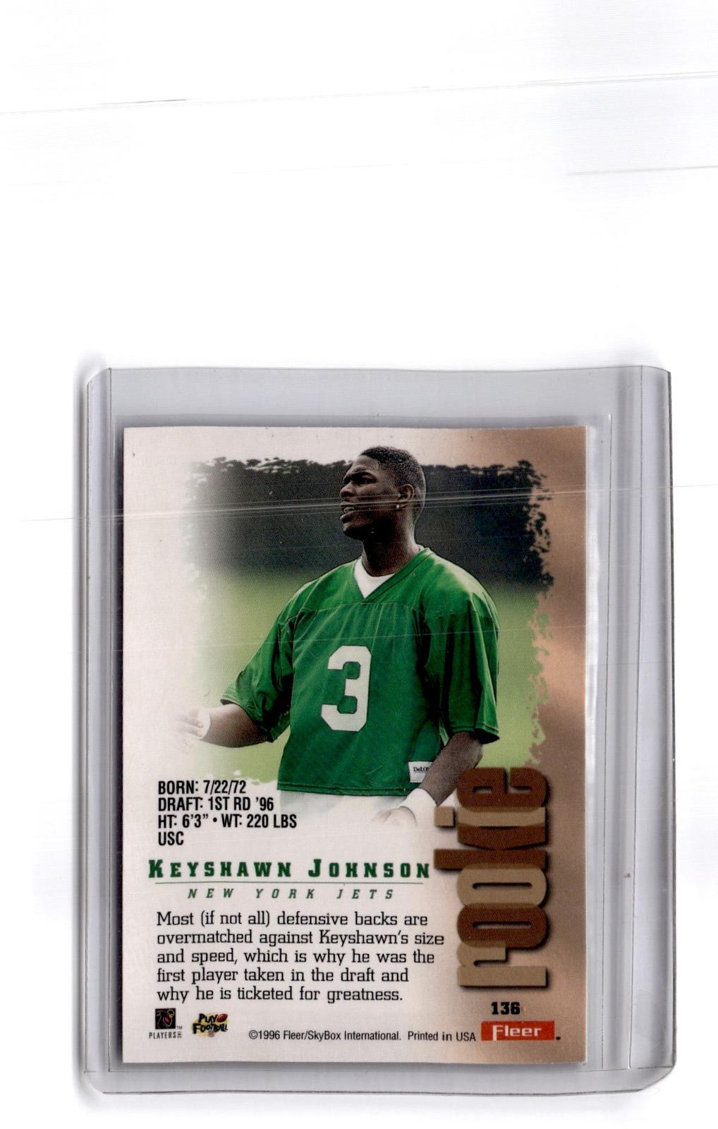 1996 Fleer Metal #136 Keyshawn Johnson