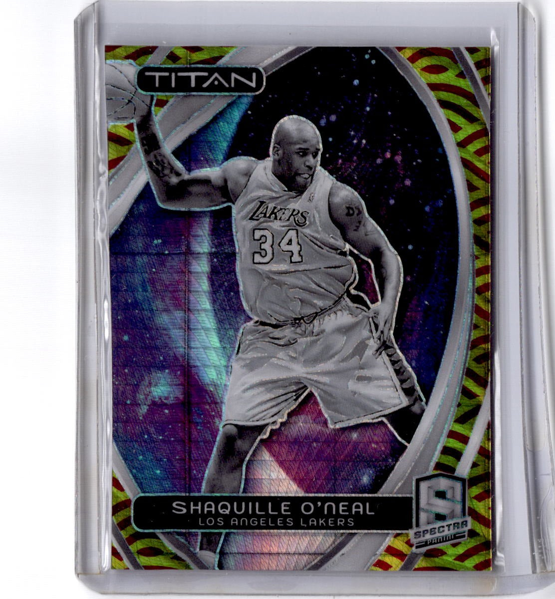 2023-24 Panini Spectra Shaquille O'Neal Titan International Red and Yellow #/49