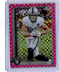 2025 Topps Chrome #178 Brock Bowers Hot Pink X-Fractor