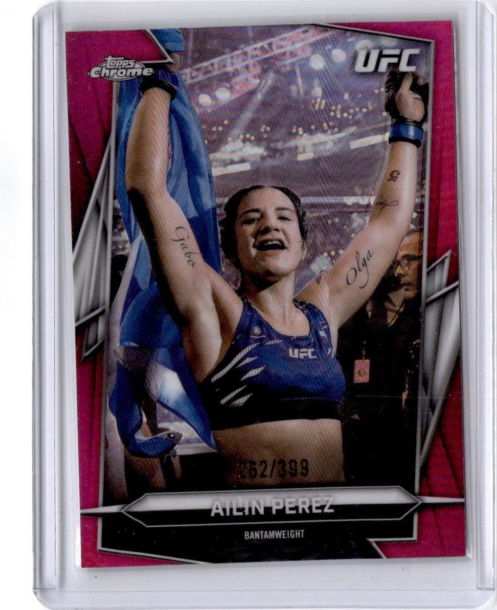 2026 Topps Chrome UFC #34 Ailin Perez Magenta Refractor