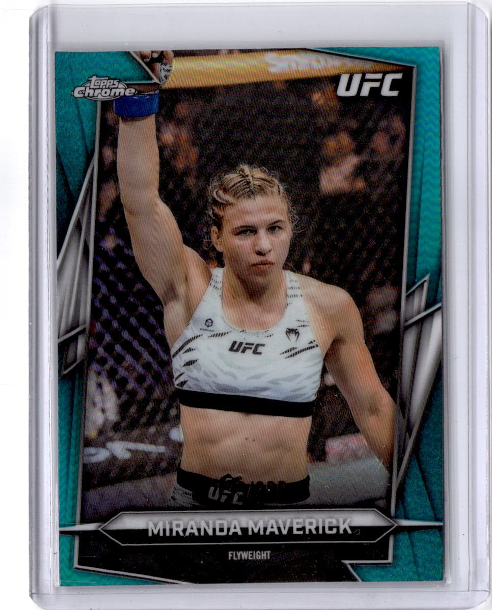 2026 Topps Chrome UFC #144 Miranda Maverick Teal Refractor