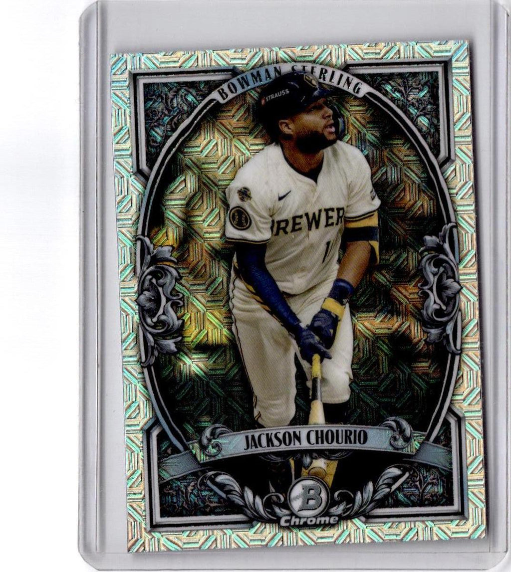 2026 Bowman #BST-1 Jackson Chourio Bowman Sterling Mojo Refractor