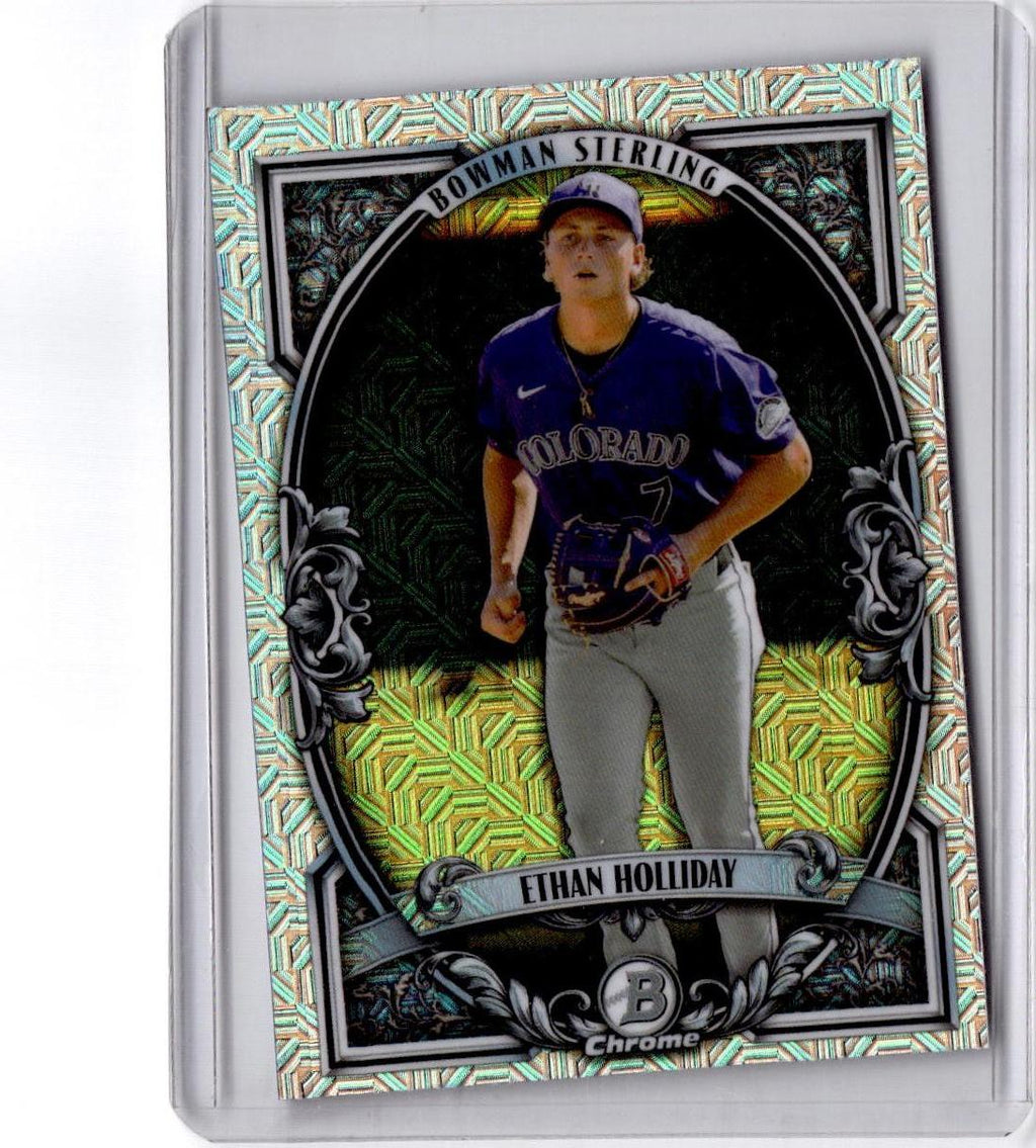 2026 Bowman #BST-11 Ethan Holliday Bowman Sterling Mojo Refractor