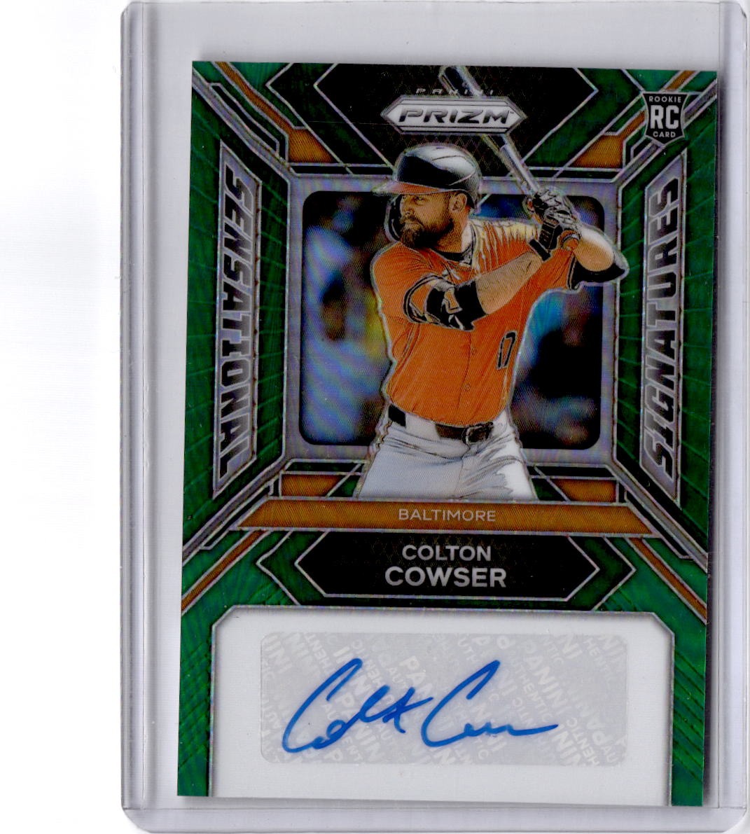 2024 Panini Prizm #SS-CC Colton Cowser Sensational Signatures Green