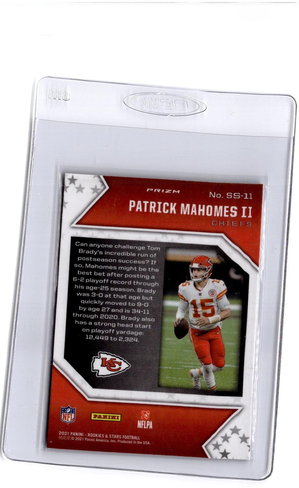 2021 Panini Rookies & Stars #SS-11 Patrick Mahomes II Star Studded Red Ice