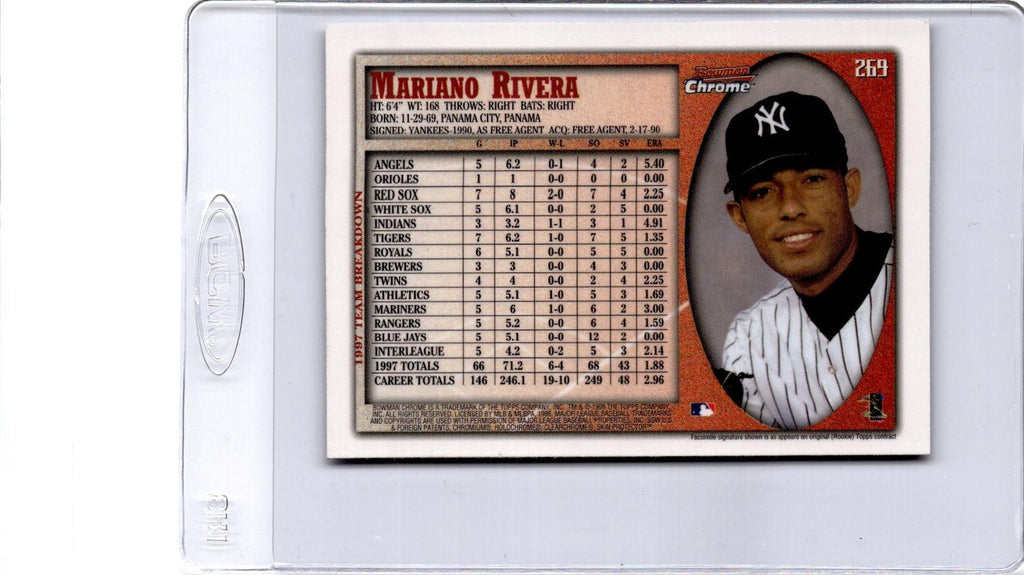 1998 Bowman #269 Mariano Rivera